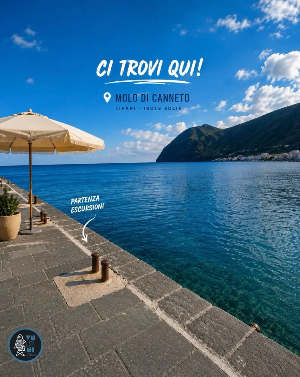 Canneto pier in Lipari, departure point for Vulcani boat tours